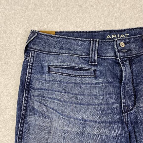 Ariat Women's Trouser 32S Mid Rise Stretch Ella Wide Leg Jean - Picture 4 of 12